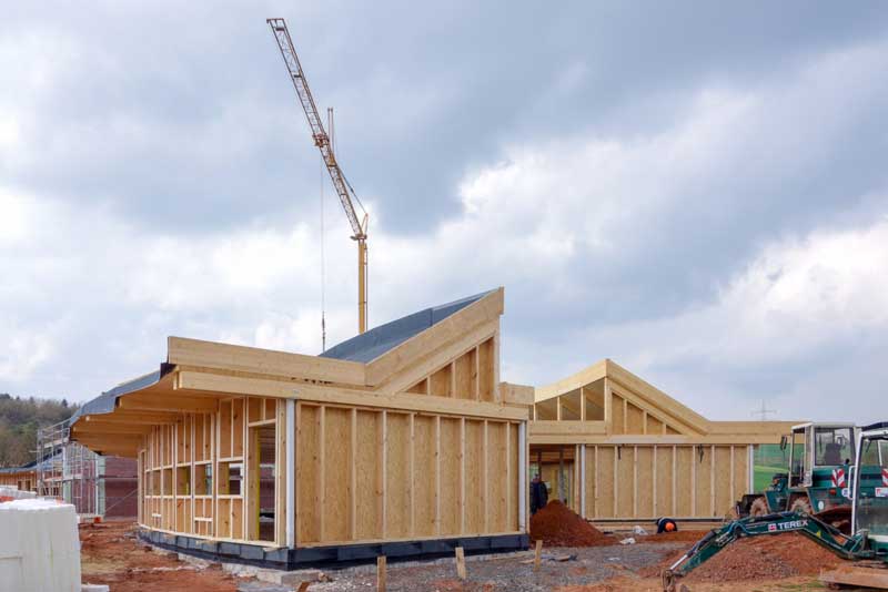 Blick auf die Außenwände des Ostflügels / © 2014 Arche KaNaum (NH)