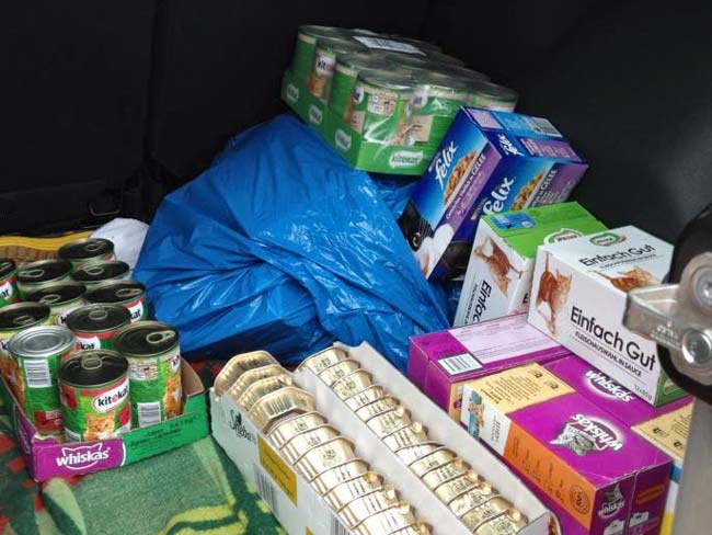 Futterspenden / © 2014 Arche KaNaum (DN)