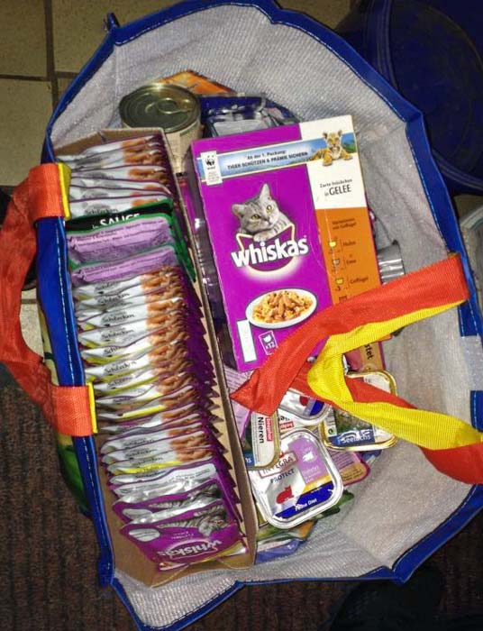 Futterspenden / © 2014 Arche KaNaum (DN)