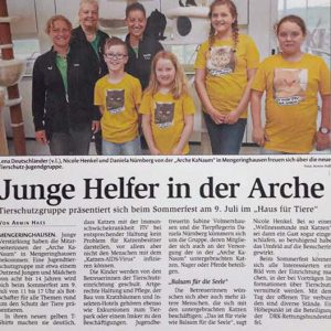 Der erste öffentliche Auftritt unserer Tierschutz-Jugend / © 2016 WLZ (A. Hass) Der erste öffentliche Auftritt unserer Tierschutz-Jugend / © 2016 WLZ (A. Hass)