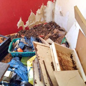 Beschlagnahmung v. 25.08.'16 - Blick in die Wohnung ... / © 2016 Arche KaNaum (DN)