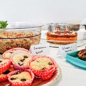 Leckeres beim Veganen Mitbring-Brunch in der Arche / © 2017 Privat