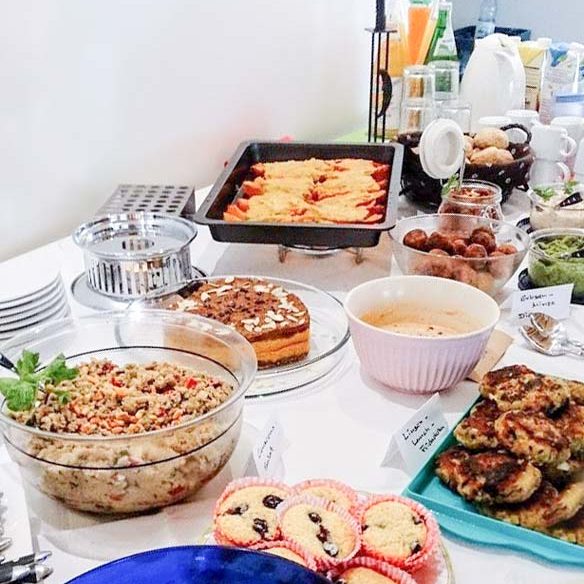 Leckeres beim Veganen Mitbring-Brunch in der Arche / © 2017 Privat