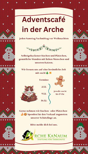 Herzliche Einladung zu unserem Adventscafé